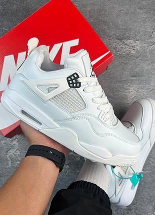 Кросівки чоловічі nike air jordan 4 retro white
