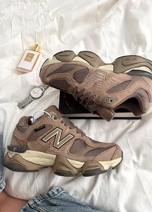 Жіночі кросівки new balance 9060 cordura brown нью беланс коричневого кольору