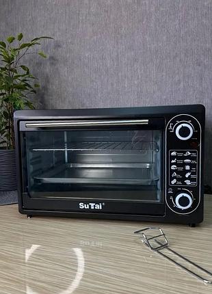 Электрическая печь su tai st-9848 с объемом 48 л, с регулировкой времени и температуры (60°-230°), 2000 ватт.