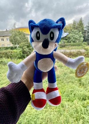 Мягкая игрушка ёжик соник (sonic) 30 см