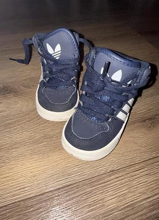Кросівки дитячі adidas високі сині 5