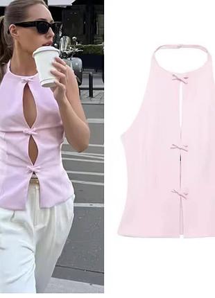 Жіночий топ zara рожевий