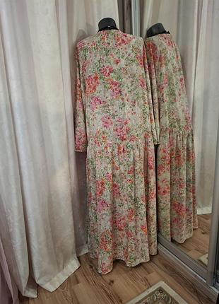 Шикарное нежное цветочное платье 👗 3