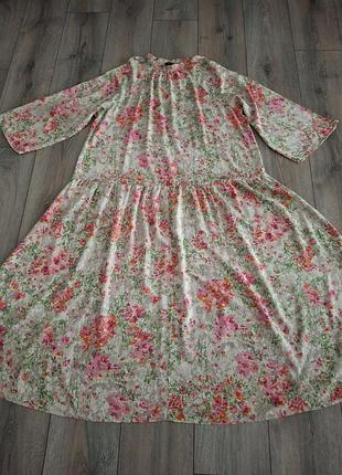 Шикарное нежное цветочное платье 👗 4