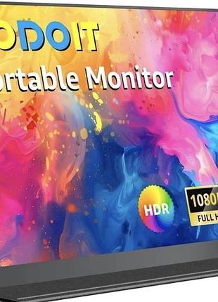 Портативный монитор yodoit m17 17,3” full hd ips - б/у, под ремонт