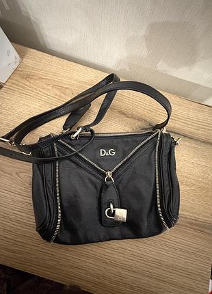 Сумка жіноча dolce&gabbana шкіряна чорна