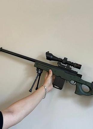 Дитяча гвинтівка на орбізах awp з cs go з оптичним прицілом та орбізами 80см