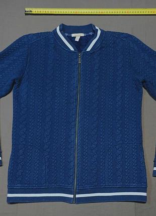 Плечи 42 см barbour size 12 синяя кофта ветровка 100% cotton