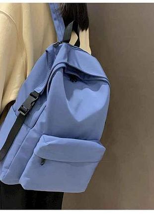 Рюкзак жіночий нейлон блакитний 40*29*15см арт.8284-5 тм китай