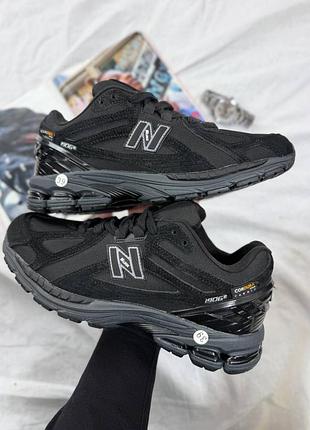 Утеплені зимові жіночі кросівки new balance 1906r cordura black winter termo нью беланс чорного кольору термо