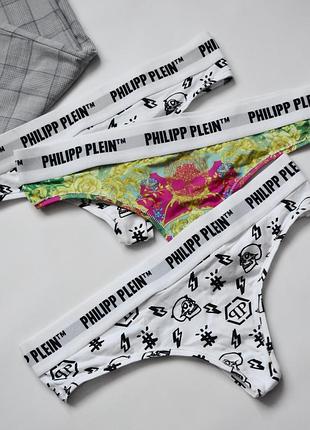 Набор оригинальных трусиков стринги philipp plein m