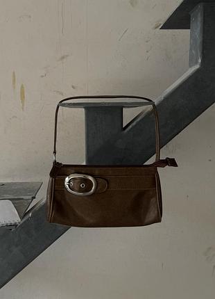 Сумка жіноча вінтажна коричнева