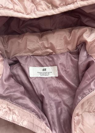Куртка дитяча h&m демісезонна рожева 2