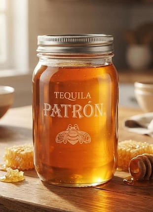 Банка для зберігання скляна jar 480 мл з металевою кришкою
