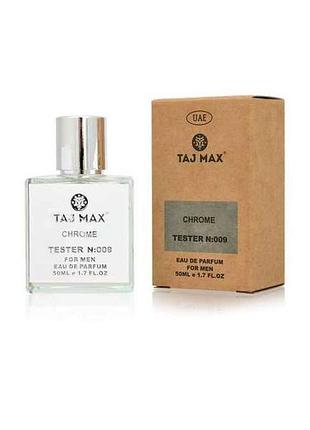Парфюмированная вода для мужчин 50мл тестер no009 azzaro chrome тм taj max