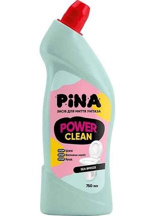 Засіб для миття унітазу 750мл power clean “sea breeze” тм pina