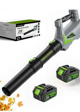 Аккумуляторный воздуходув zegor cfa-21bl-l (brushless, 20v, 2 аккумулятора)