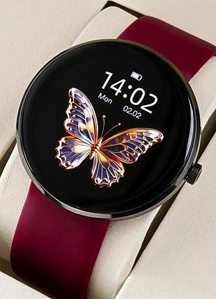 Умные смарт часы smart luna cherry rubber, 3 ремешка 6