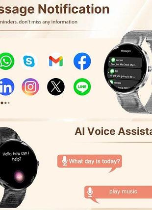 Умные смарт часы smart luna cherry rubber, 3 ремешка 10