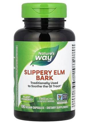 Nature's way slippery elm bark 1,600 mg 100 capsules