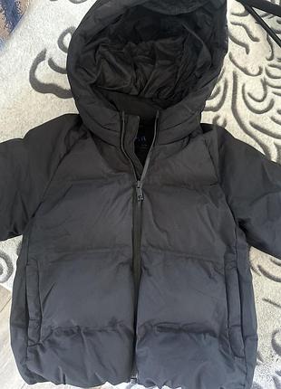Куртка зимова для хлопчика zara чорна 104 см
