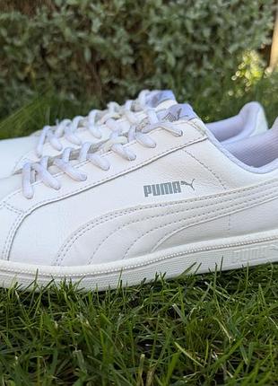 Кросівки шкіряні puma smash l 35672202 білі, кеди оригінал р38.5/24.5см