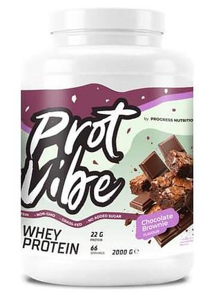 Progress whey protein vibe 2000 грамм шоколадный брауни