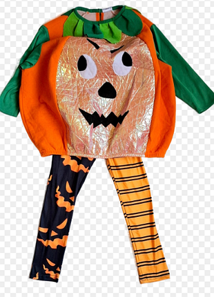 Тыква тыковка хэллоуин унисекс флисовый карнавальный костюм halloween на 5-6 лет