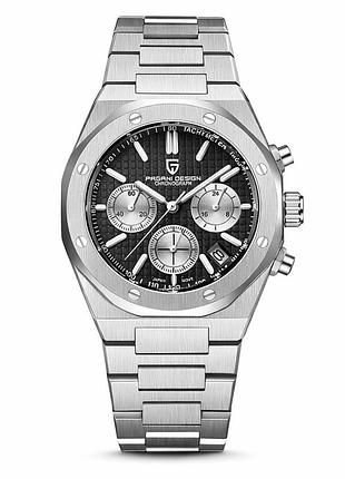 Чоловічий годинник pagani design pd-1707 silver-black