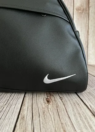 Спортивная кожаная фитнес сумка nike, сумка женская в спортзал найк 3