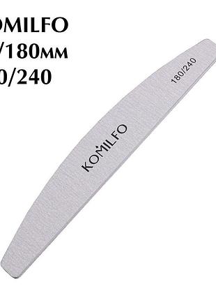 Пилка komilfo півколо сіра 180/240, 18 см