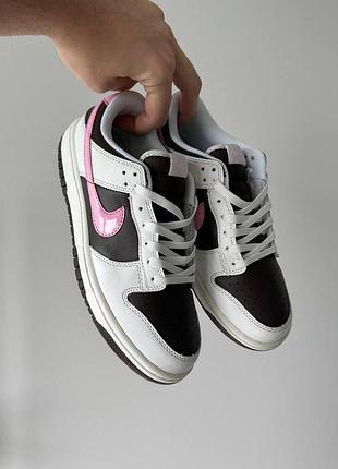 Кросівки sb dunk ‘white brown pink’🤎🩷