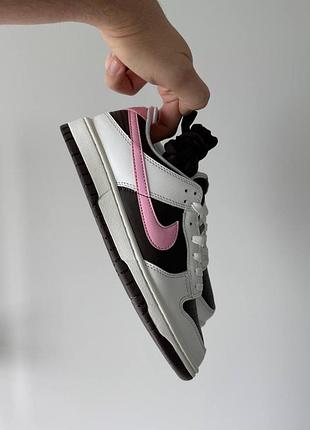 Кросівки sb dunk ‘white brown pink’🤎🩷 2