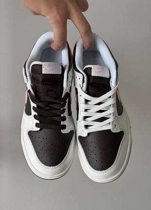 Кросівки sb dunk ‘white brown pink’🤎🩷 6