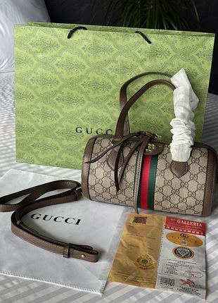 Стильна сумка у формі баулу g&c//ci ophidia boston bag
