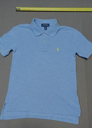 Плечі 34 см polo ralph lauren size  s/p (8)   блакитне поло   100% cotton