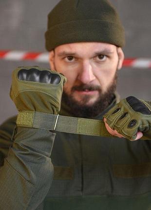 Рукавички безпалі хакі tact 4