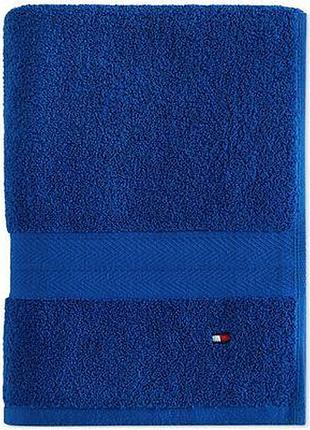Полотенце банное tommy hilfiger (883893996267) modern american solid cotton bath towel bright blue синие