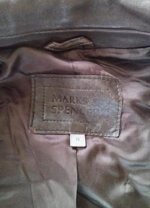 Mark &amp; spencer женский кожаный плащ 4