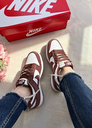 Nike sb dunk low sail dark brown 4