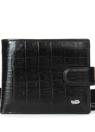 Podium кошелек classic мужской croco кожа dr. bond m13-1cr1 black
