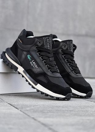 Кросівки зимові lacoste elite active high waterproof❄ хутро