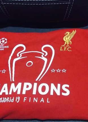 Толстовка чоловіча liverpool fc ліга чемпіонів червона