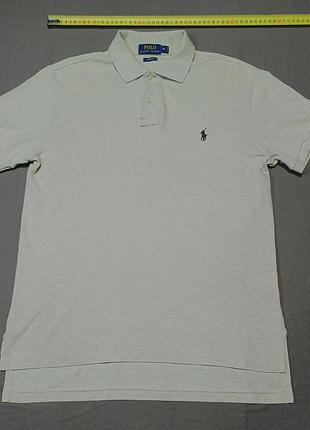 Плечі 45 см polo ralph lauren size  m   лляний колір  поло   100% cotton