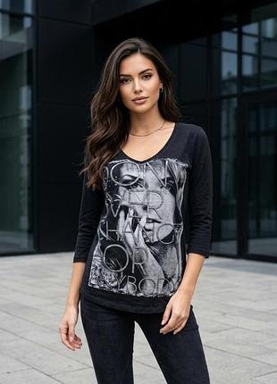 👕 стильний жіночий лонгслів / кофта з рукавом 3/4 reserved | l–xl 🔥