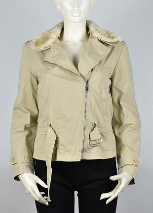 Куртка косуха weekend max mara размер 40 it 36 de // съемная стеганая подкладка асимметричная