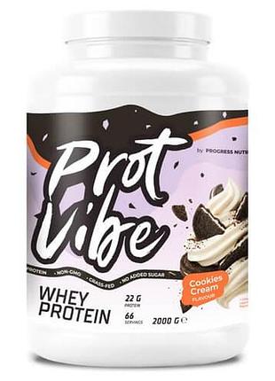 Progress whey protein vibe 2000 грам печиво крем