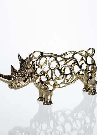 Декоративна фігурка rhinoceros 23х6х10 см металева hp-7-22