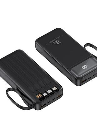 Умб power bank wuw. (with cable type-c+micro+lightning+usb) 4