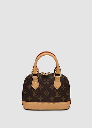 💎 louis vuitton nano alma bag monogram canvas 16 х 12 х 8 см